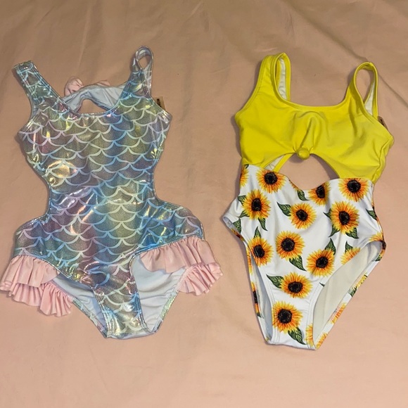 SHEIN Other - Bundle. Two little girl swimsuits.
